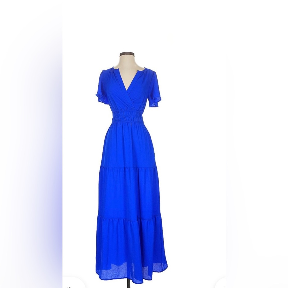 Elegant Blue Women's Dress